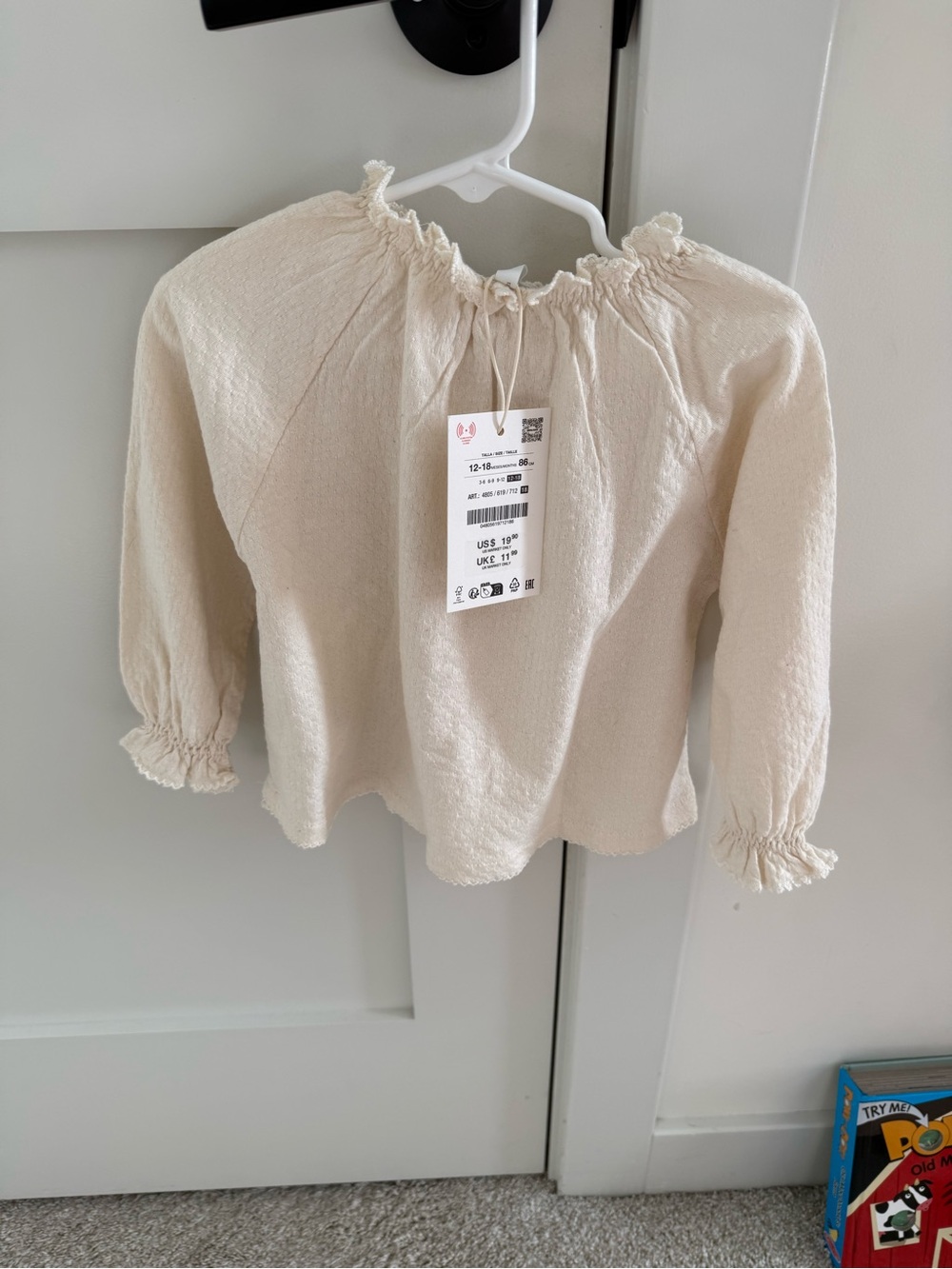 Zara NWT 12-18 Mo. Top